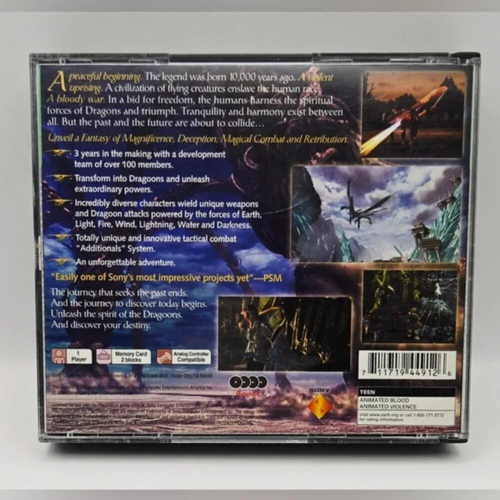 The Legend of Dragoon (PlayStation 1) – Complete 4-Disc Set – Greatest Hits